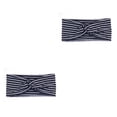 thumbnail image 4 of Minnieouse Diadema de ganchillo Deportes Tie-dye Banda ancha para el sudor Antideslizante Alta elasticidad para deportes Yoga Gimnasio Correr Negro ondulado negro ondulado 2piezas Minnieouse CBP384004, 4 of 6