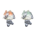 thumbnail image 6 of Traveling Hiking Camping Boys Sports Jacket Trousers Set Jogging Children Long Sleeve Turtleneck Zipper Coat Pants Kit Green 100cm, 6 of 10