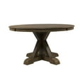 thumbnail image 3 of Furniture of America Kora Round Trestle Dining Table in Light Oak, 3 of 7