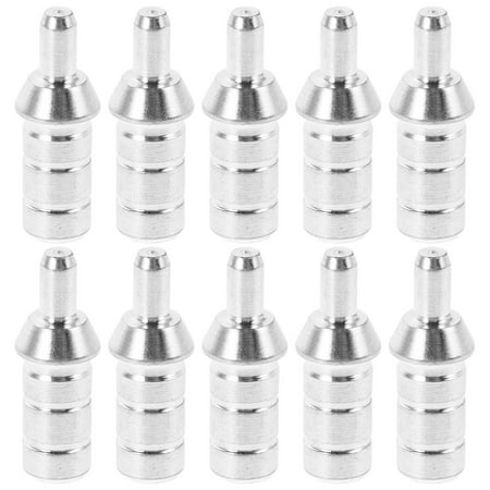 Hemoton 10pcs Arrow Archery Insert 6.2mm Zinc Alloy Arrow Weight Insert Archery Training Tool for Target Practice Arrow Shafts
