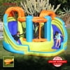 Sportspower™ Double Slide & Bounce House with Splash Pool, Water Sprinklers, Heavy Duty, ASTM Certified, Ages 3-8, Lifetime Warranty on Included Blower