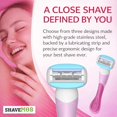 thumbnail image 3 of Kit de rasuradora para mujer Shavemob de 6 hojas con cabezal flexible y 12 repuestos, 3 of 4