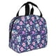 thumbnail image 2 of Easygdp Skull Purple Flower Bolsa Térmica Premium - Tela Oxford Impermeable, Gran Capacidad, Bolsillo Frontal, Unisex para Trabajo, Escuela, Actividades al Aire Libre y Picnics, 2 of 8