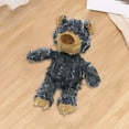 thumbnail image 4 of Yucurem Bear Shape Bear Dog Toy Soft Plush Bear Toy for Dog Dental Health Dog Essentials (Blue), 4 of 8