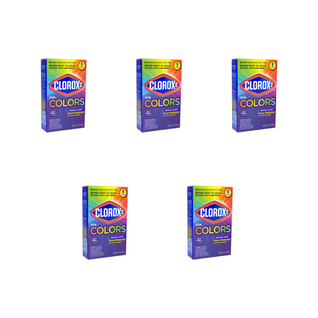 Clorox² For Colors Powder Stain Remover & Color Booster – 2 oz Each (5 Pack)