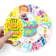 thumbnail image 2 of Pegatinas con cita motivacional, 50 unidades, coloridas e inspiradoras, 2 of 2