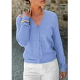 thumbnail image 5 of PRETTYGARDEN Women's Lightweight Cardigan Sweaters Fall Trendy Long Sleeve V Neck Button Up Soft Knit Sweater Tops, 5 of 9