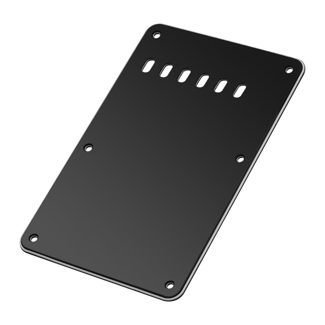 Placa de refuerzo Reemplazo de la contraportada del trémolo de la placa posterior de la guitarra de 3 capas de 6 agujeros para la guitarra eléctrica ST Tomshoo Placa de refuerzo