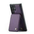thumbnail image 2 of Nalacover for Samsung Galaxy S22 Plus Back Wallet Case with Card Holder [RFID Blocking Protection] [Back Double Magnetic Clasp] Premium PU Leather Flip Kickstand Phone Case for Women Men,Purple, 2 of 12