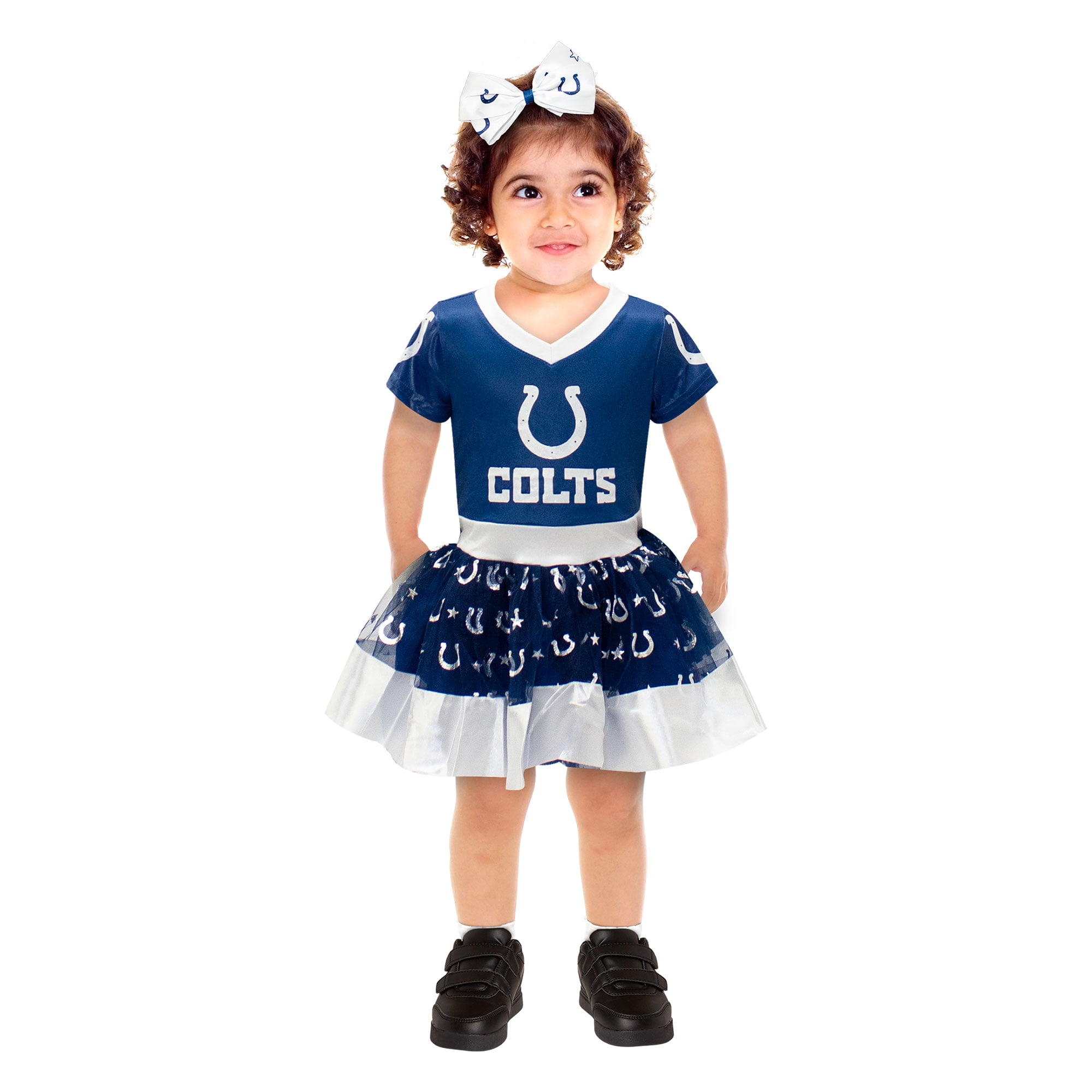 Girls Toddler Royal Indianapolis Colts Tutu Tailgate Game Day V-Neck Costume