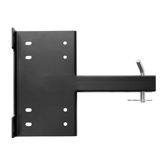 KFFKFF Winch Mount with 15000 lbs Load Capacity, Trailer Hitch Design with 50.8 mm Receiver, Dual Mounting Holes, Durable Powder-Coated Steel, Compatible with ATV, UTV, and Pickup Trucks, Black
