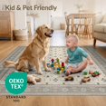 thumbnail image 4 of ODIKA 3'x5' Ultra-Soft Throw Mat, Plush Large Abstract Geometric Arch Neutral Minimalist Farmhouse None Washable, Bare feet friendly, Easy Care Indoor rug for Bedside, Vanity, 4 of 7