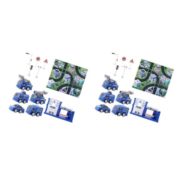 Bewildely Road Toy Play Mat para niños pequeños Car Track Rug con colores vibrantes Type1 NO1