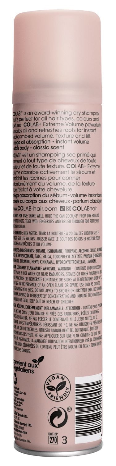 Shampoing sec Colab Extreme Volume Shampoo sec Colab Ext. Volume