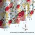 thumbnail image 6 of Pioneer Flower Floral Print Pattern Shower Curtain 36"x72" ,Bathroom Decorative Shower Curtains Set with 12 Hooks,Modern Waterproof Washable Shower Curtain, 6 of 6