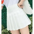 thumbnail image 2 of Franhais Women’s Fashion Korean Solid Color Skirt Summer High-waist A-line Pleated Short Skirt, 2 of 7