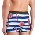 thumbnail image 5 of Balery Pink Flamingo Men's Boxer Briefs, Soft and Breathable Cotton Underwear with nylon Waistband-Medium, 5 of 9