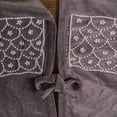 thumbnail image 4 of Vickerman Decorative 60" Blue Pearl Collection Christmas Tree Skirt, 4 of 6