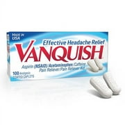 Vanquish Headache Relief With Aspirin Caplets, 100 Ea