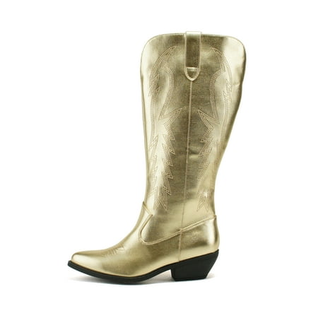 

SODA COWBOY ~ Women Western Stitched Pointe Toe Mid Heel Tall Shaft Fashion Boots