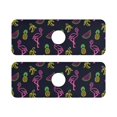 thumbnail image 7 of Yayeee Faucet Mat for Kitchen Sink 14.7" Diatomite Long Splash Guard Pad, Neon Tropical Pattern, 2 Pack, 7 of 7