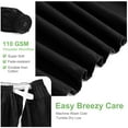 thumbnail image 4 of PiccoCasa Polyester Brushed Bed Skirt with Elastic Dust Ruffles 16" Drop, King Black, 4 of 8
