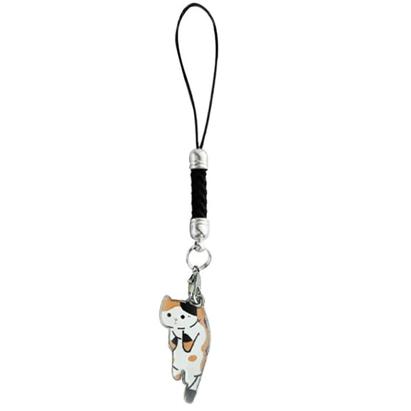 Necvior Cute Cat Phone Charm Lovely Wrist Strap Lanyard Lovely Anti-Lost Phone String