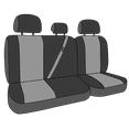 thumbnail image 3 of CalTrend Rear 40/60 Split Back & Solid Cushion Faux Leather Seat Covers for 2016-2018 Scion/Toyota iM|Corolla iM - TY535-03LX Charcoal Insert and Trim, 3 of 3