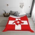 thumbnail image 6 of Throw Blanket Switzerland Swiss Map Flag Soft Cozy Fleece Flannel Blanket Home Decor for Couch Sofa Bed 40"x30", 6 of 7