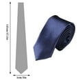 thumbnail image 4 of Baberdicy Ties for Men Classic Men Party Tie Pocket Square Handkerchief Cuff Link Black Ties for Men One Size, 4 of 6