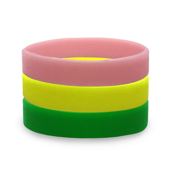 Kinven Glowing Silicone Bracelet Mosquito Repellent - 3 Packs (Multicolor) 