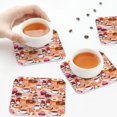thumbnail image 7 of Pofeuu Gnomes With Coffee Print Leather Coasters Set of 6, Round Cups Mugs Mat Pad for Home Kitchen Heat Resistant Drink Coasters,Square, 7 of 7