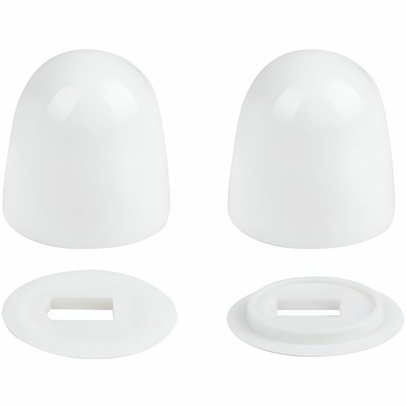 LAMIRO 1 Pair of Plastic Toilet Bolt Cap Toilet Bolt Covers Screw Caps Toilet Seat Floor Caps for Toilet Bowl Screws