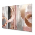 thumbnail image 2 of Designart "Chaos in Rose Gold Circles V" Modern Shapes Transitional Metal Art Living Room, 2 of 4