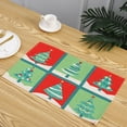 thumbnail image 4 of Christmas Placemats Set Of 6 Christmas Table Place Mats Set Decorations For Dining Tables Kitchen Holiday Party, 4 of 9