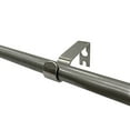 thumbnail image 5 of Lumi 5/8" Single Curtain Rod Set Silver/Grey/Black-Flat Square finials 48"-84" - Dark Grey, 5 of 5