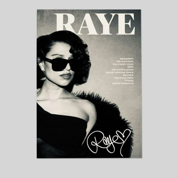 Music Poster - RAYE Poster - Vintage Style - Size 24x36 - Postora
