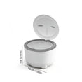 thumbnail image 3 of Plastic Pet Litter Bin with Odor-Proof Elastic Top, Holds Garbage Bags, for Cat Litter and Pet Waste Storage, 3 of 6