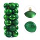 thumbnail image 3 of Bsvklp Bolas Navidad Reutilizables Irrompibles 4cm Del para Bodas 24 Uds. (verde), 3 of 9