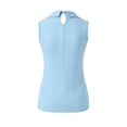 thumbnail image 6 of Kezqiaxn Tops for Women Summer Sleeveless Collared Work Button Up Shirt Business Dressy Work Blouses Fashion Clothing, 6 of 7