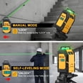 thumbnail image 4 of 360° Laser Level with Tripod, 100 Ft Self Leveling Cross Line Laser Level with Green Glasses, Target Plate, Portable Bag - Green Horizontal Line for Construction, Floor Tile, Home Renovation, 4 of 7