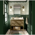 thumbnail image 2 of S4Sassy Peel & Stick Vinyl Wallpaper, Chic Floral Vine Print Wallpaper Contact Paper Waterproof - Green, 25"x240", Textured Finish, Wall Covering for Home Decor in Bedrooms, Renter Spaces, Cabinets, 2 of 9