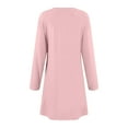 thumbnail image 3 of Tauxra Women Valentine Print Round Neck Long Sleeve Dress,Casual Pullover, 3 of 5