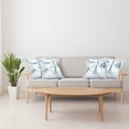 thumbnail image 3 of Ambesonne Winter Throw Pillow Cover 4 Pack, Ski Sport Mountain View, 16", Blue White, 3 of 5