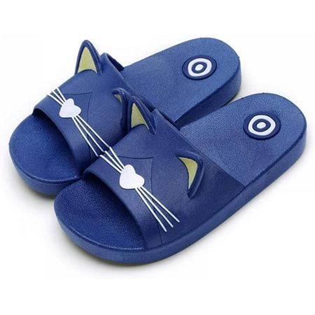 

CoCopeanut Little Kid Cute Cartoon Animal Ears Non-Slip Shower Sandals Cat Ear Soft Slippers