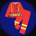 thumbnail image 2 of BOOMNY Infant Kids Boys Outfit Set Long Sleeve Casual Fireman Printed Pajamas Stretchy Shorts 2Pcs Pjs Outfit Sets Soft Loose Fit Sleepwear Clothes Sets Suitable For Dailywear, 2 of 3