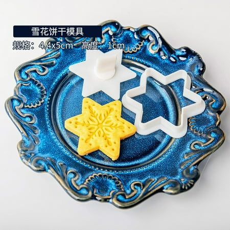 

DIY 3D Christmas Cookie Cutters Biscuit Molds Form 3D Cookie Plunger Cutter Baking Mould Gingerbread