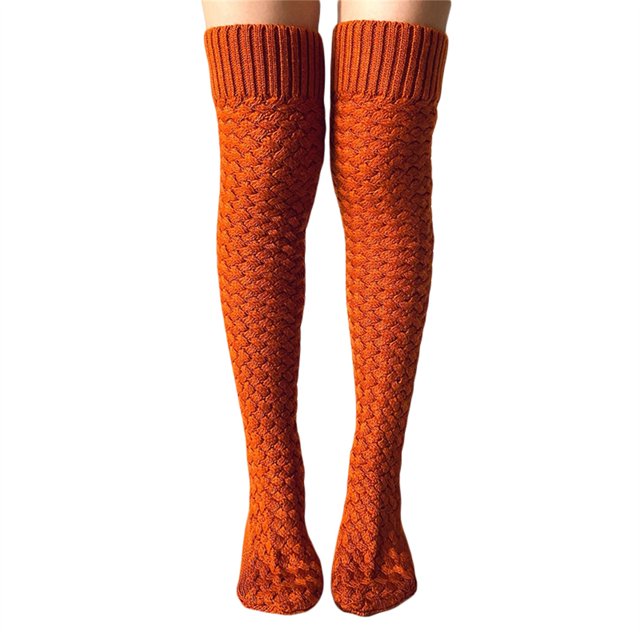Txlixc Medias altas de muslo femenino, medias altas de rodilla, medias de punto Txlixc moda