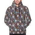thumbnail image 4 of Hoodies for Men - Forest Cute Owl Long Sleeve Comfrt Men'S Fashion Hoodies & Sweatshirts, Sweatshirts for Men Hoodies Pullover Clothing Clothes with Pouch, 4 of 7