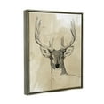 thumbnail image 3 of Stupell Industries Deer Portrait Drawing Animals & Insects Drawing Gray Floater Framed Art Print Wall Art, 17 x 21, 3 of 9